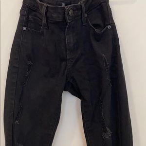 Just Black Low-Rise Distressed Skinny Jeans